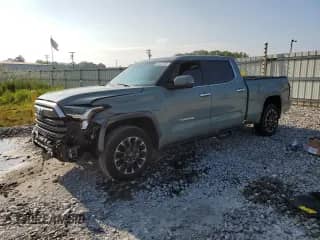 2025 Toyota Tundra Limited with VIN 5TFJA5EC2SX038468, listed as a Copart auction lot 59347545 with 12,460 mi miles and Salvage title. Bid and sale history available at DreamBid. Image 1.
