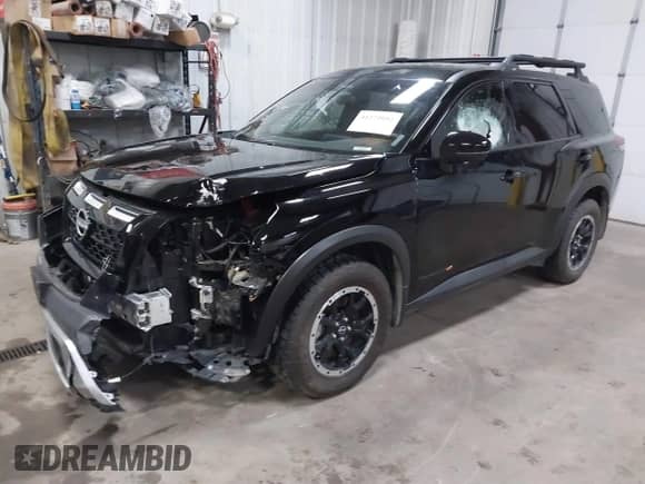2024 Nissan Pathfinder Rock Creek with VIN 5N1DR3BD4RC257873, listed as a IAAI auction lot 41272092 with 3,324 mi miles and . Bid and sale history available at DreamBid. Image 22.