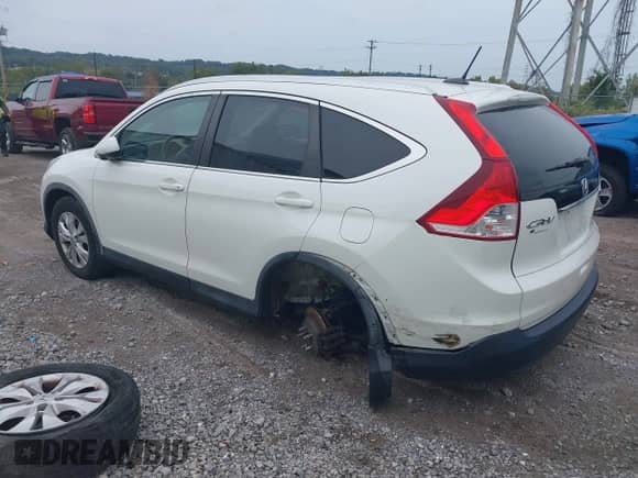 2014 Honda CR-V EX-L with VIN 5J6RM4H74EL045544, listed as a IAAI auction lot 40433102 with 90,116 mi miles and . Bid and sale history available at DreamBid. Image 3.