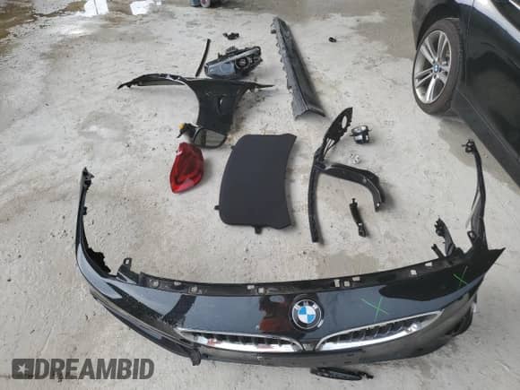 2019 BMW 4 Series 430i xDrive with VIN WBA4J3C52KBL10632, listed as a Copart auction lot 80103005 with 55,301 mi miles and Non repairable. Bid and sale history available at DreamBid. Image 12.