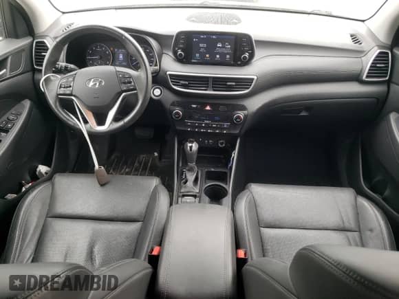 2019 Hyundai Tucson Ultimate with VIN KM8J3CAL5KU839493, listed as a Copart auction lot 81597755 with 50,395 mi miles and Salvage title. Bid and sale history available at DreamBid. Image 8.