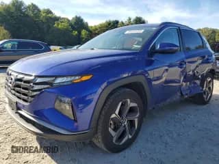 2023 Hyundai Tucson SEL with VIN 5NMJFCAE3PH184195, listed as a Copart auction lot 84235785 with 123,237 mi miles and Salvage title. Bid and sale history available at DreamBid. Image 1.