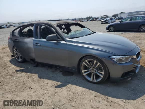 2017 BMW 3 Series 330i with VIN WBA8B9C59HK675741, listed as a Copart auction lot 64832505 with Not provided miles and Non repairable. Bid and sale history available at DreamBid. Image 4.