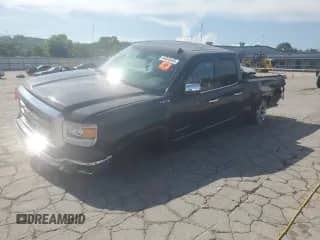 2014 GMC Sierra 1500 SLT with VIN 1GTV2VEC7EZ302923, listed as a Copart auction lot 64545455 with 134,312 mi miles and Salvage title. Bid and sale history available at DreamBid. Image 1.