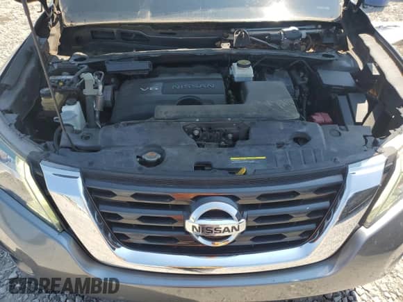 2017 Nissan Pathfinder SV with VIN 5N1DR2MN0HC905711, listed as a Copart auction lot 71977465 with 119,672 mi miles and Salvage title. Bid and sale history available at DreamBid. Image 12.