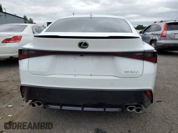 2024 Lexus IS 500 F Sport Performance z VIN JTHAP1D27R5005406, wystawiony jako Copart lot #61624155 z przebiegiem 8 936 mil mil oraz Szkoda całkowita • Salvage title. Historia ofert i sprzedaży dostępna na DreamBid. Obrazek 6.