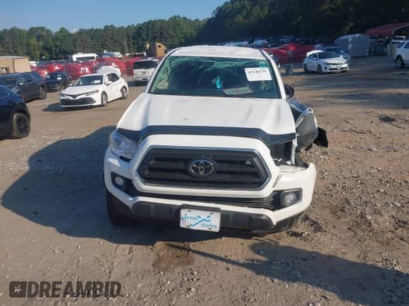 2021 Toyota Tacoma SR5 with VIN 3TMAZ5CN8MM152710, listed as a IAAI auction lot 43148239 with 40,000 mi miles and . Bid and sale history available at DreamBid. Image 12.