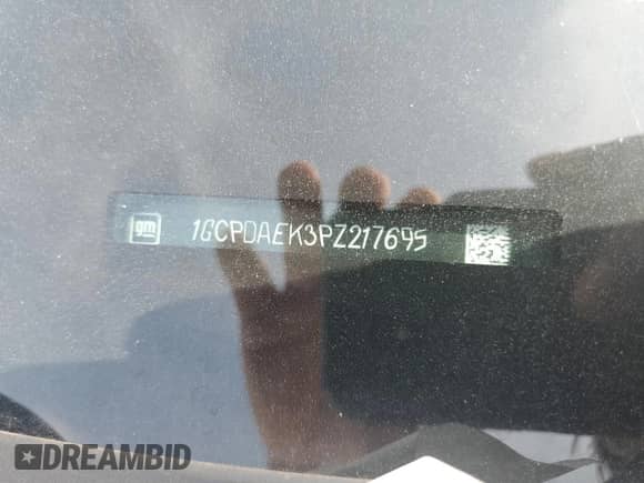 2023 Chevrolet Silverado 1500 Work Truck with VIN 1GCPDAEK3PZ217695, listed as a Copart auction lot 59963135 with Not provided miles and Salvage title. Bid and sale history available at DreamBid. Image 12.