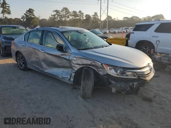 2016 Honda Accord EX-L with VIN 1HGCR3F82GA007488, listed as a Copart auction lot 81266975 with Not provided miles and Salvage title. Bid and sale history available at DreamBid. Image 4.
