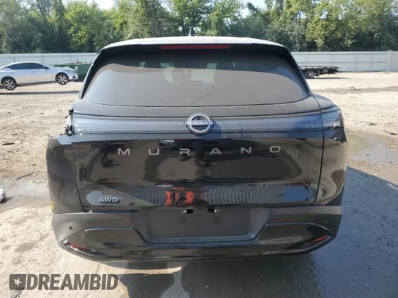 2025 Nissan Murano SV with VIN 5N1AZ3BS8SC122922, listed as a Copart auction lot 67761155 with 2,580 mi miles and Non repairable. Bid and sale history available at DreamBid. Image 6.