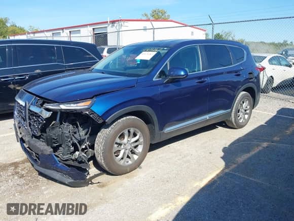 2020 Hyundai Santa Fe SE with VIN 5NMS2CAD5LH229638, listed as a IAAI auction lot 43171267 with 126,613 mi miles and . Bid and sale history available at DreamBid. Image 2.