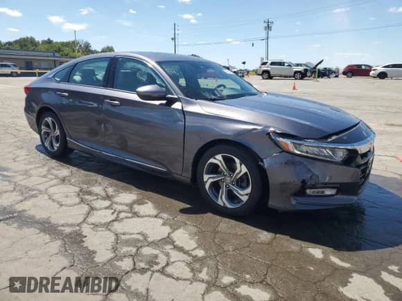 2018 Honda Accord EX-L with VIN 1HGCV1F50JA025954, listed as a Copart auction lot 70588055 with 52,272 mi miles and Salvage title. Bid and sale history available at DreamBid. Image 4.