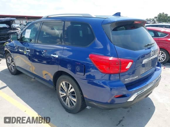 2020 Nissan Pathfinder SV with VIN 5N1DR2BN9LC591777, listed as a IAAI auction lot 43087207 with 109,236 mi miles and . Bid and sale history available at DreamBid. Image 3.