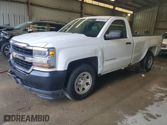 2018 Chevrolet Silverado 1500 Work Truck z VIN 1GCNCNEH0JZ257911, wystawiony jako Copart lot #86826555 z przebiegiem 179 192 mil mil oraz Czysty tytuł • Clean title. Historia ofert i sprzedaży dostępna na DreamBid. Obrazek 1.