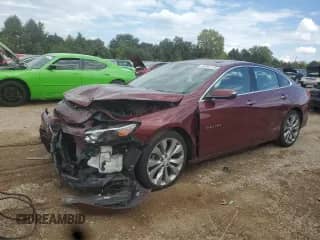 2016 Chevrolet Malibu Premier with VIN 1G1ZH5SX6GF163128, listed as a Copart auction lot 82067775 with 31,895 mi miles and Salvage title. Bid and sale history available at DreamBid. Image 1.