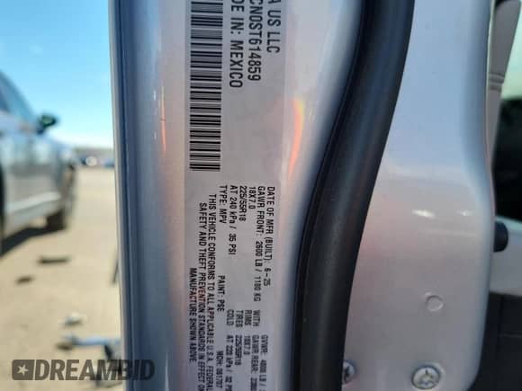 2025 Jeep Compass Limited с VIN 3C4NJDCN0ST614859, выставлен на аукционе Copart как лот 86659855 с пробегом Не указан миль и Списание • Salvage title. История ставок и продаж доступна на DreamBid. Изображение 13.