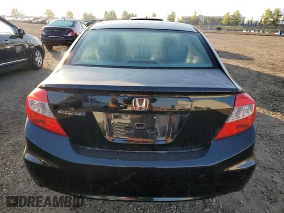 2012 Honda Civic with VIN 2HGFB2E28CH033291, listed as a Copart auction lot 81520085 with 162,842 mi miles and Clean title. Bid and sale history available at DreamBid. Image 6.
