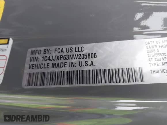 2022 Jeep Wrangler Unlimited Sahara z VIN 1C4JJXP63NW205806, wystawiony jako IAAI lot #42976179 z przebiegiem 51 405 mil mil oraz . Historia ofert i sprzedaży dostępna na DreamBid. Obrazek 9.