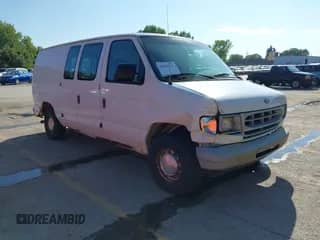 1999 Ford Econoline Cargo with VIN 1FTRE1428XHB38018, listed as a IAAI auction lot 43265511 with 145,591 mi miles and . Bid and sale history available at DreamBid. Image 1.