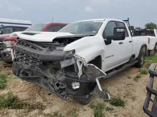 2022 Chevrolet Silverado 2500HD Work Truck with VIN 1GC5WLE70NF258812, listed as a Copart auction lot 54900565 with 72,617 mi miles and Salvage title. Bid and sale history available at DreamBid. Image 1.