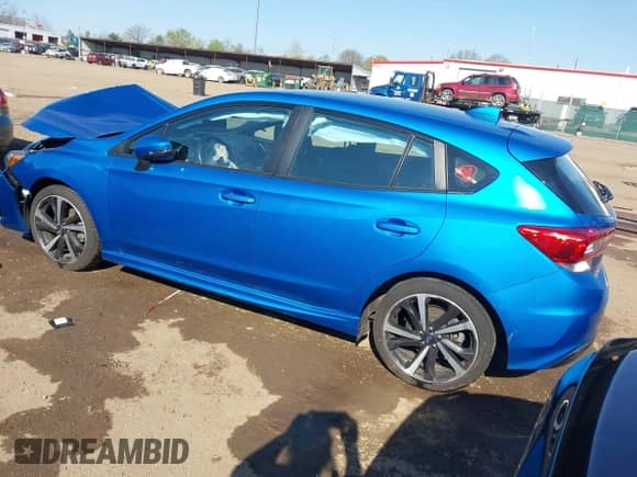 2021 Subaru Impreza Special Sports with VIN 4S3GTAL66M3701691, listed as a IAAI auction lot 42092786 with 31,887 mi miles and . Bid and sale history available at DreamBid. Image 3.
