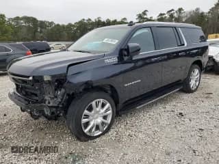2024 Chevrolet Suburban High Country с VIN 1GNSCGKLXRR101711, выставлен на аукционе Copart как лот 46529835 с пробегом 7 699 миль миль и Списание • Salvage title. История ставок и продаж доступна на DreamBid. Изображение 1.