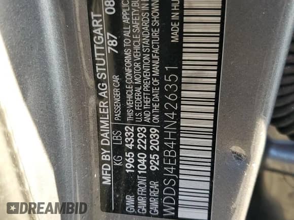 2017 Mercedes-Benz CLA 250 с VIN WDDSJ4EB4HN426351, выставлен на аукционе Copart как лот 89305835 с пробегом Не указан миль и Чистый • Clean title. История ставок и продаж доступна на DreamBid. Изображение 12.