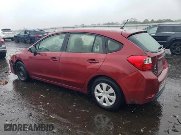 2016 Subaru Impreza 2.0i with VIN JF1GPAA65GH289025, listed as a Copart auction lot 80726325 with 123,495 mi miles and Salvage title. Bid and sale history available at DreamBid. Image 2.