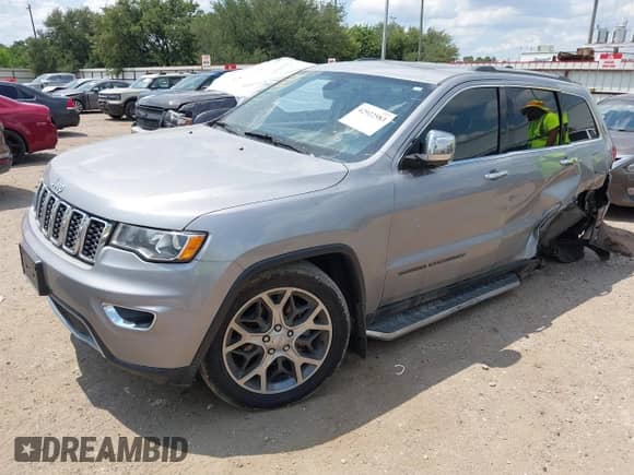2019 Jeep Grand Cherokee Limited with VIN 1C4RJEBG2KC857949, listed as a IAAI auction lot 42922583 with 60,393 mi miles and . Bid and sale history available at DreamBid. Image 2.