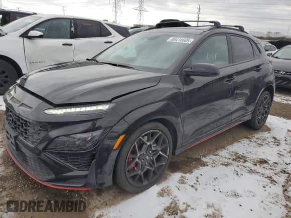 2023 Hyundai Kona с VIN KM8KH3AC3PU006126, выставлен на аукционе Copart как лот 88418605 с пробегом 14 834 миль миль и Списание • Salvage title. История ставок и продаж доступна на DreamBid. Изображение 1.