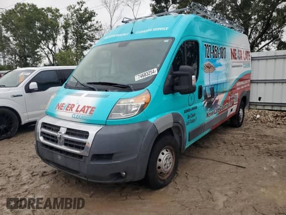 2016 Ram ProMaster Cargo с VIN 3C6TRVDGXGE122509, выставлен на аукционе Copart как лот 80576444 с пробегом Не указан миль и Списание • Salvage title. История ставок и продаж доступна на DreamBid. Изображение 1.