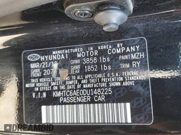 2013 Hyundai Veloster Turbo с VIN KMHTC6AE0DU148225, выставлен на аукционе Copart как лот 80101495 с пробегом 140 047 миль миль и Чистый • Clean title. История ставок и продаж доступна на DreamBid. Изображение 12.