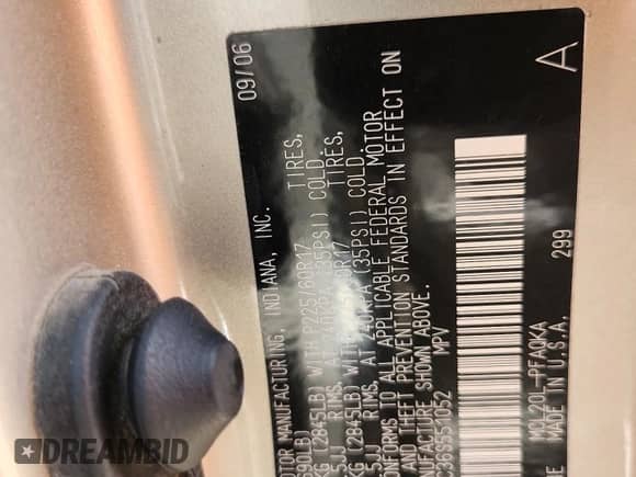 2006 Toyota Sienna XLE z VIN 5TDZA22C36S551052, wystawiony jako Copart lot #70466395 z przebiegiem 174 076 mil mil oraz Szkoda całkowita • Salvage title. Historia ofert i sprzedaży dostępna na DreamBid. Obrazek 13.