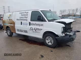 2016 Chevrolet Express Cargo with VIN 1GCWGBFF8G1135759, listed as a IAAI auction lot 41452031 with 96,893 mi miles and . Bid and sale history available at DreamBid. Image 1.