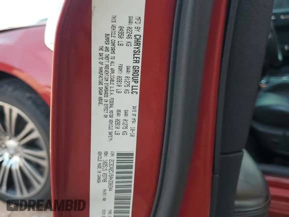 2010 Chrysler 300 S with VIN 2C3CA2CV5AH330344, listed as a Copart auction lot 68479225 with 102,254 mi miles and Salvage title. Bid and sale history available at DreamBid. Image 12.