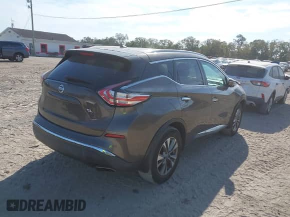 2015 Nissan Murano SL с VIN 5N1AZ2MG7FN233619, выставлен на аукционе IAAI как лот 41070510 с пробегом 131 590 миль миль и . История ставок и продаж доступна на DreamBid. Изображение 4.