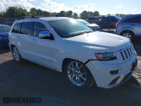2014 Jeep Grand Cherokee Summit с VIN 1C4RJFJM3EC373015, выставлен на аукционе IAAI как лот 43321112 с пробегом 85 655 миль миль и . История ставок и продаж доступна на DreamBid. Изображение 1.