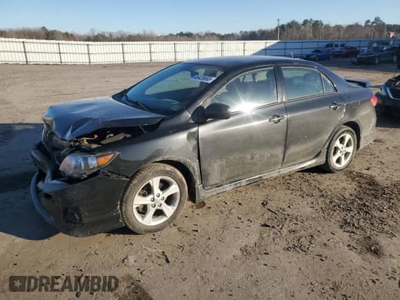 2011 Toyota Corolla S with VIN 2T1BU4EE2BC619278, listed as a Copart auction lot 46426665 with 150,692 mi miles and Salvage title. Bid and sale history available at DreamBid. Image 1.