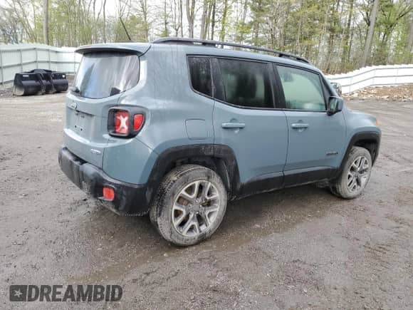 2017 Jeep Renegade Altitude with VIN ZACCJBBH1HPG10603, listed as a Copart auction lot 55052335 with 79,569 mi miles and Clean title. Bid and sale history available at DreamBid. Image 3.