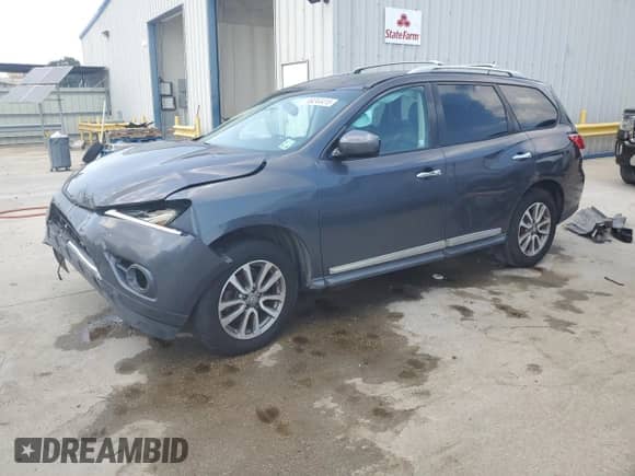 2013 Nissan Pathfinder Platinum with VIN 5N1AR2MN7DC663075, listed as a Copart auction lot 69244415 with 71,586 mi miles and Salvage title. Bid and sale history available at DreamBid. Image 1.