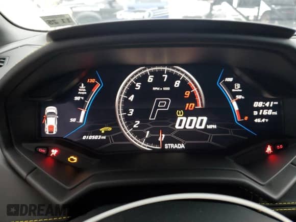 2020 Lamborghini Huracan with VIN ZHWUF5ZF6LLA14566, listed as a Copart auction lot 84107514 with 10,503 mi miles and Salvage title. Bid and sale history available at DreamBid. Image 9.