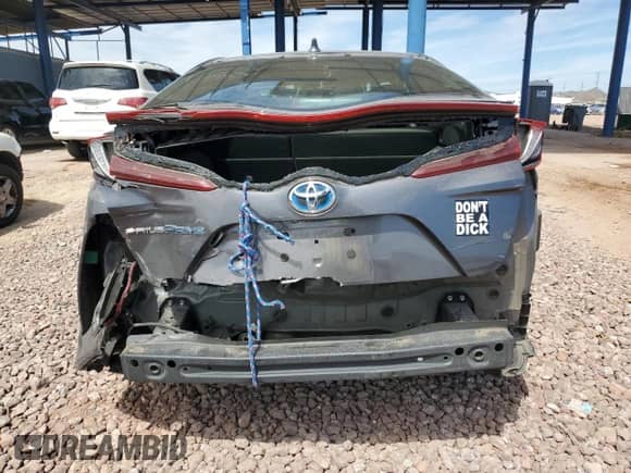 2020 Toyota Prius XLE with VIN JTDKARFP1L3135361, listed as a Copart auction lot 51007955 with 124,850 mi miles and Salvage title. Bid and sale history available at DreamBid. Image 6.