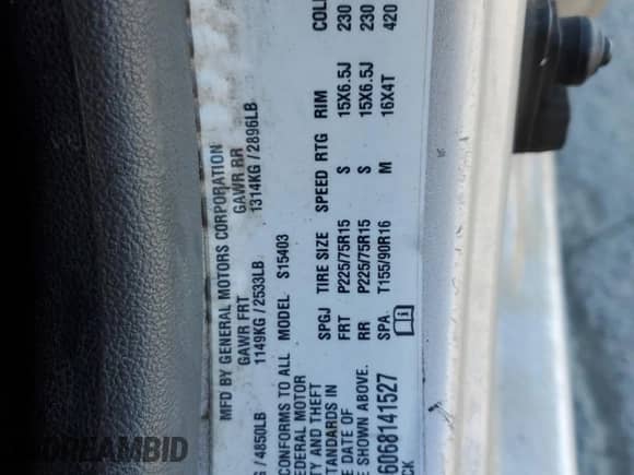 2006 Chevrolet Colorado Work Truck с VIN 1GCCS146068141527, выставлен на аукционе Copart как лот 48255805 с пробегом 161 240 миль миль и Чистый • Clean title. История ставок и продаж доступна на DreamBid. Изображение 12.