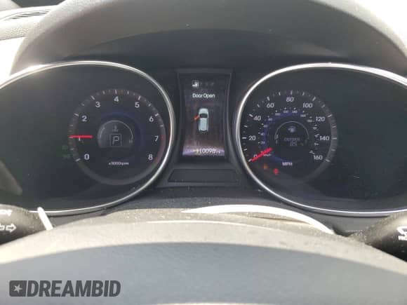 2014 Hyundai Santa Fe Limited with VIN KM8SNDHF1EU061203, listed as a Copart auction lot 65935795 with 110,098 mi miles and Salvage title. Bid and sale history available at DreamBid. Image 9.