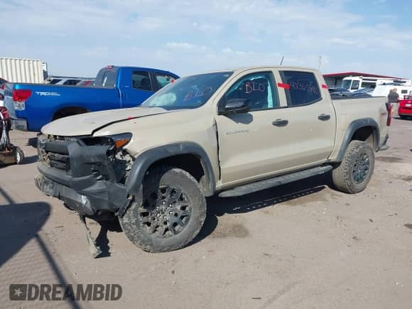 2023 Chevrolet Colorado 4WD Trail Boss with VIN 1GCPTEEK8P1203736, listed as a IAAI auction lot 40365480 with 15,968 mi miles and . Bid and sale history available at DreamBid. Image 2.