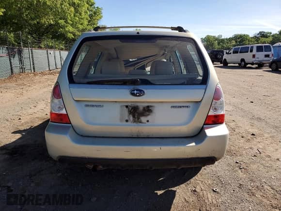 2006 Subaru Forester X with VIN JF1SG65686H754008, listed as a Copart auction lot 57283625 with Not provided miles and Salvage title. Bid and sale history available at DreamBid. Image 6.