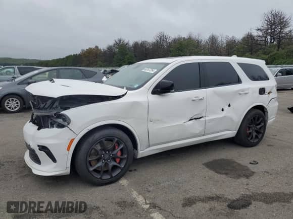 2021 Dodge Durango SRT Hellcat with VIN 1C4SDJH91MC740957, listed as a Copart auction lot 66147254 with 17,066 mi miles and Non repairable. Bid and sale history available at DreamBid. Image 1.