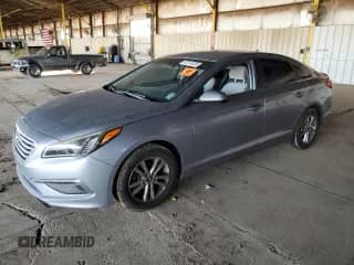 2015 Hyundai Sonata SE with VIN 5NPE24AF4FH224121, listed as a Copart auction lot 87313825 with Not provided miles and Salvage title. Bid and sale history available at DreamBid. Image 1.
