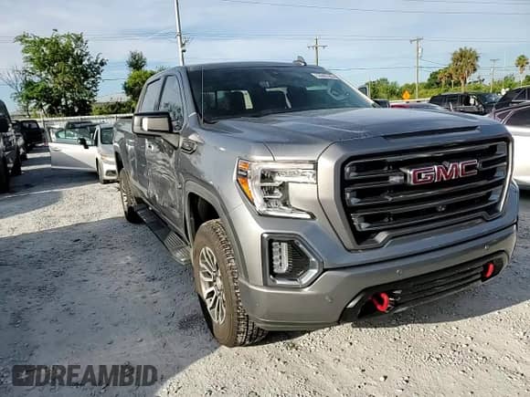 2019 GMC Sierra 1500 AT4 with VIN 1GTP9EED2KZ265028, listed as a Copart auction lot 63942745 with 55,642 mi miles and Salvage title. Bid and sale history available at DreamBid. Image 13.