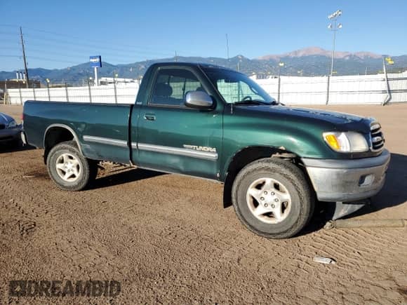 2000 Toyota Tundra SR5 with VIN 5TBKT4412YS057926, listed as a Copart auction lot 80147765 with 189,851 mi miles and Salvage title. Bid and sale history available at DreamBid. Image 4.